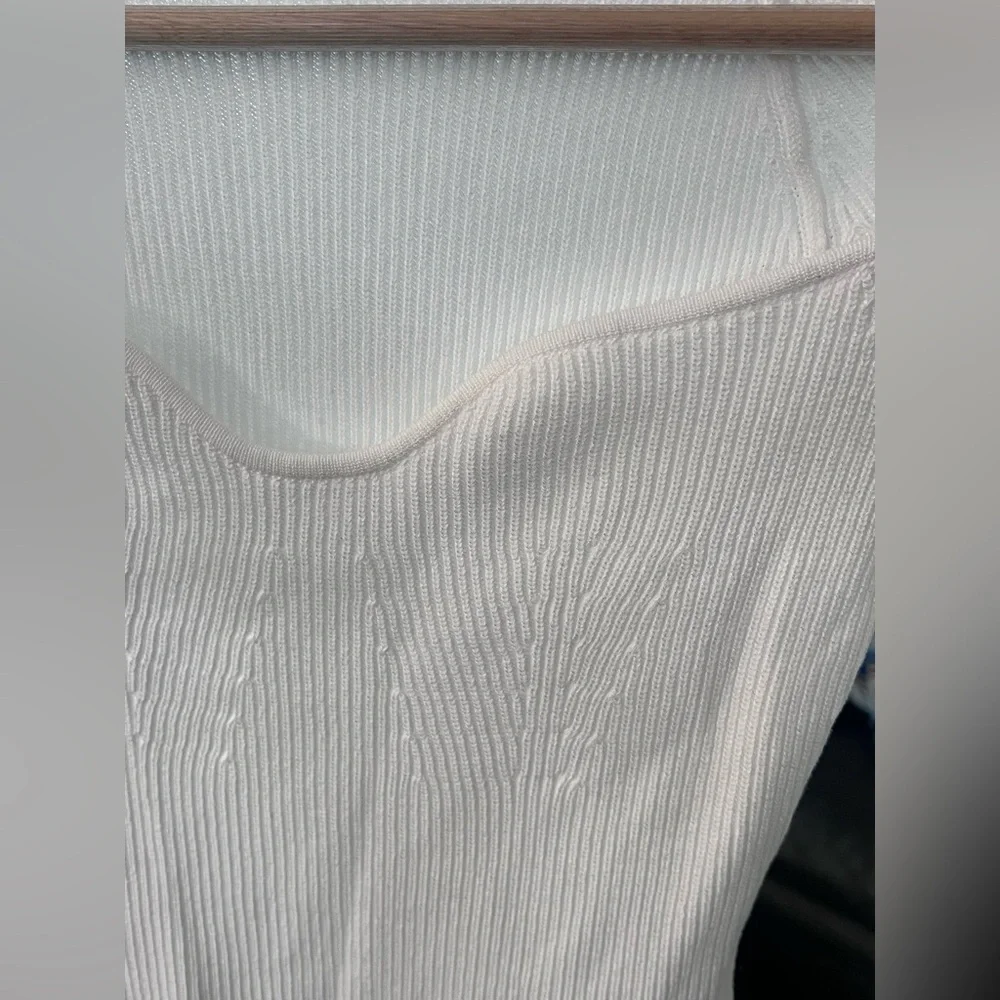 Commense Cream Ribbed Knit Top - Picture 6 of 12